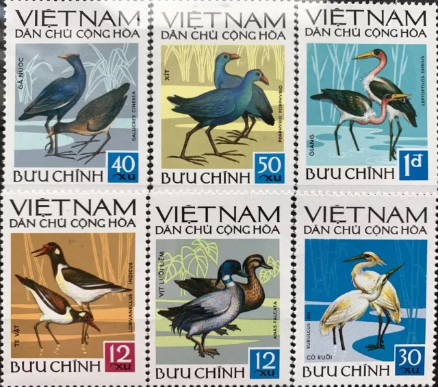 Vietnam Bird 1972 Set, MNH, Perforated