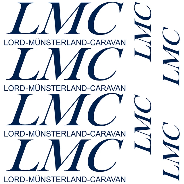 LMC Motorhome Decal – 56mm Round 3D Gel Sticker – Caravan Wheel Decal – Made In Lithuania – Pack Of 2