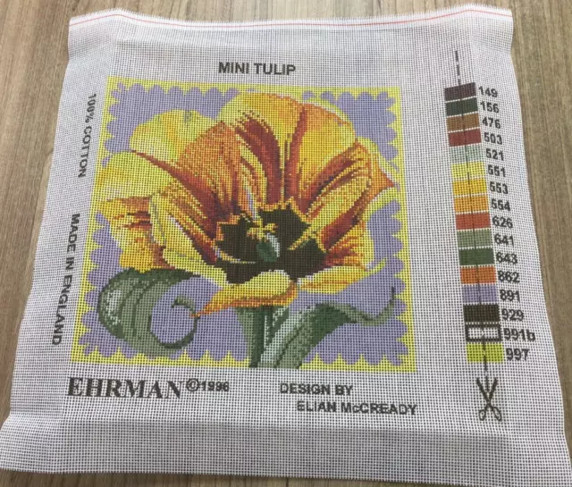 Ehrman 1996  10 Count Tapestry Canvas - Mini Tulip (34cm x 36cm)