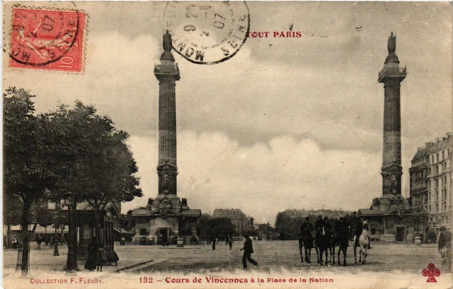 CPA PARIS 12e-Cours de Vincennes à la Place de la Nation (322868)