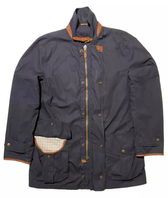 Polo Ralph Lauren Full Zip Snap Lambskin Detailed Trim Men's Field Jacket Size L