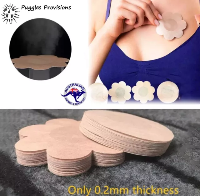 Breast Nipple Cover Self Adhesive Satin Bra Tape Pads Pasties Enhancer  Stickers