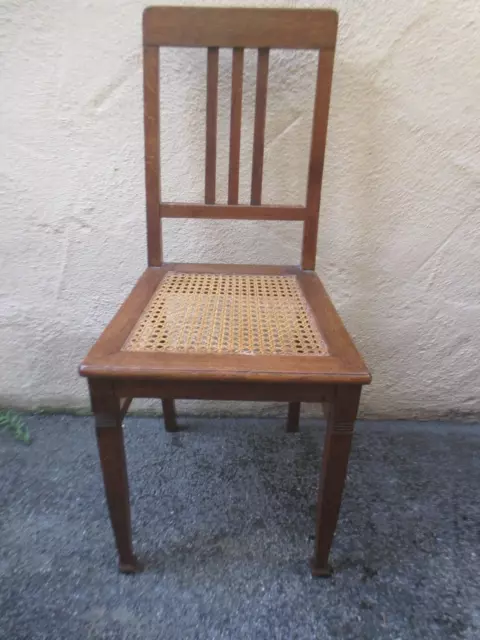 guter alter Stuhl aus Rabenau um 1910 Nikolaimöbel Jugendstilzeit massiv Buche