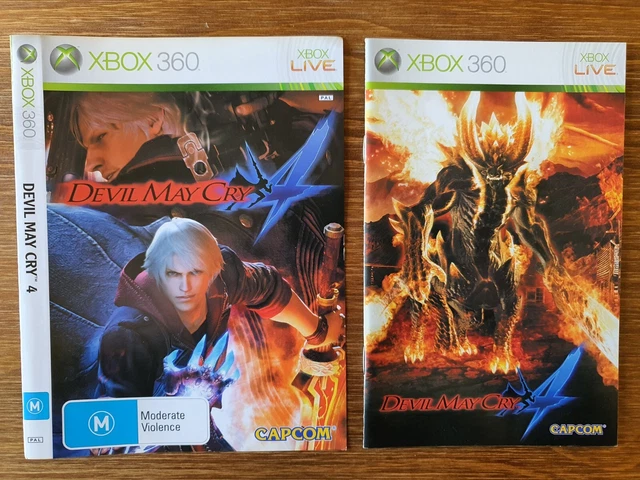 Devil May Cry 4 - Microsoft Xbox 360 - Genuine Case Insert & Manual Only