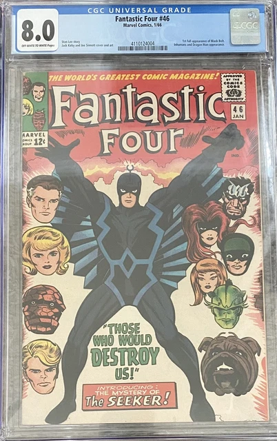 Fantastic Four #46 CGC 8.0 (OW-W) 1st full appearance of Black Bolt