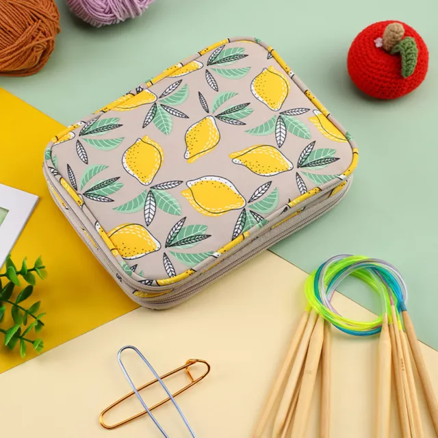EMPTY CASE CROCHET Hook Bag Gift Travel Sewing Supplies For Knitting Tool  DIY $25.72 - PicClick AU
