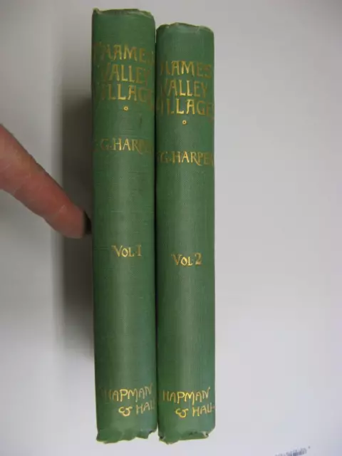 Thames Valley Villages By Charles Harper 2 Vol Set C1910 1St Edition Both Vgc 2