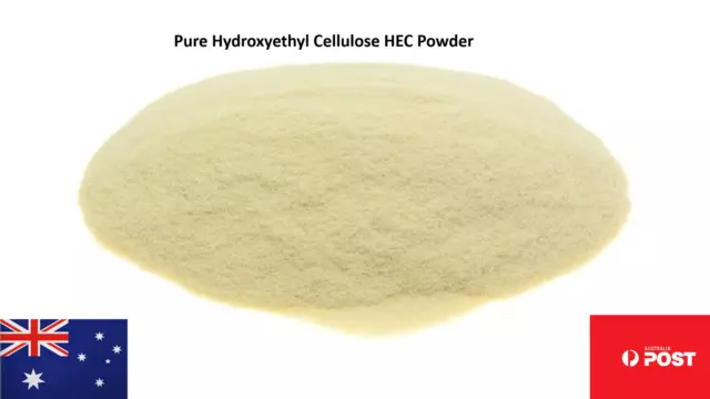 Hydroxyethyl Cellulose HEC Pure Powder Tickener Thickening Agent 2KG AU