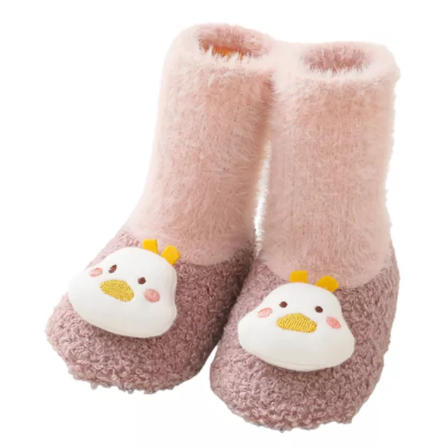 1 Pair Newborn Socks Breathable Comfortable to Wear Cartoon Non-slip Newborn