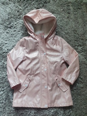 GIRLS PINK RAINCOAT Size 6-7 Years From 