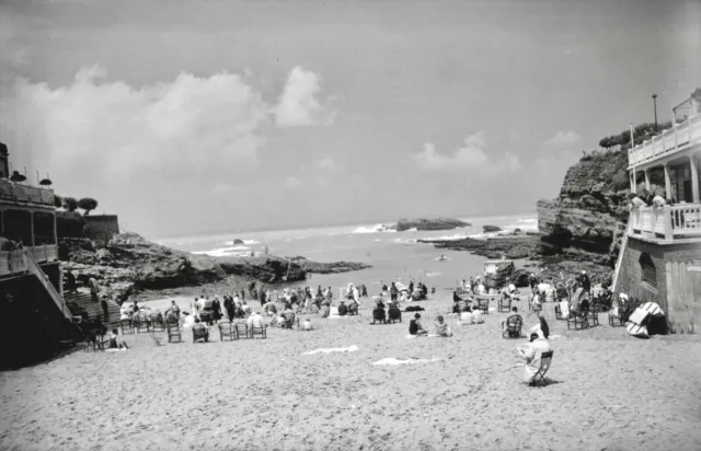 FRANCE 1929 BIARRITZ Plage du Port Vieux