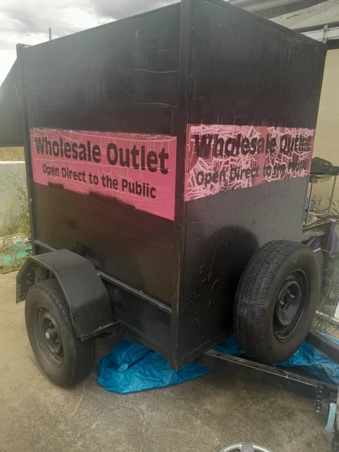 6x4 SINGLE AXLE 5FT HIGH FULLY ENCLOSED VAN/CARGO TRAILER + BRAKES 1000kg GVM