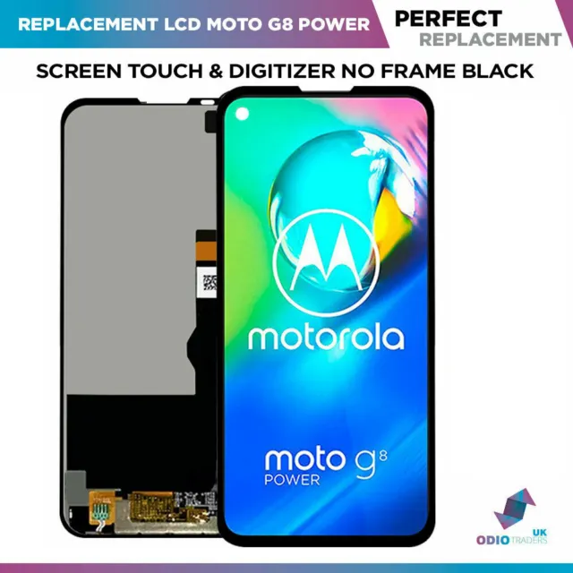 For Motorola XT2041 Moto G8 Power Touch Screen Digitiser LCD Display Replacement
