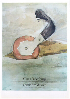 Claes Oldenburg Escribir Borrador Seatle Arte Museo 1978 Póster 16 x 11