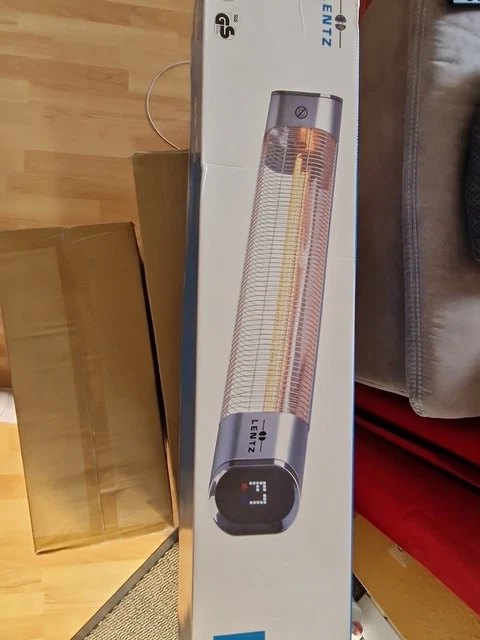 Lentz Terrassen Wand Heizstrahler 2000 W mit Fernbedienung und Timer Neu OVP