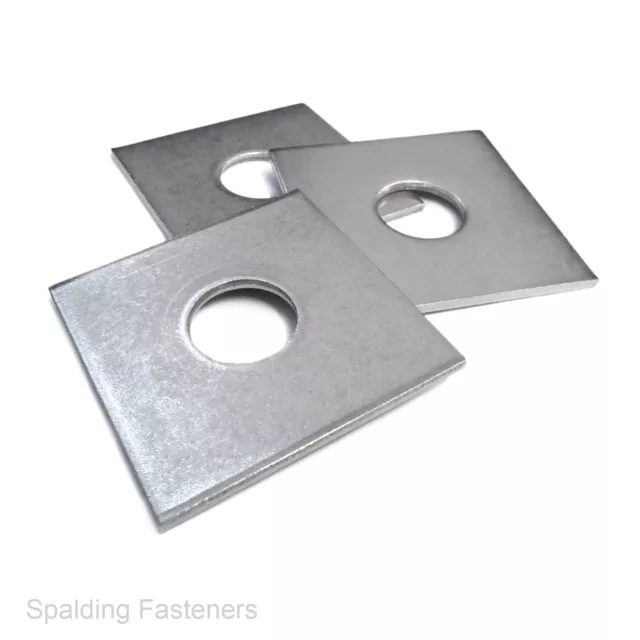 Stainless Steel Square Plate Washers Thick Heavy Duty A2 Grade