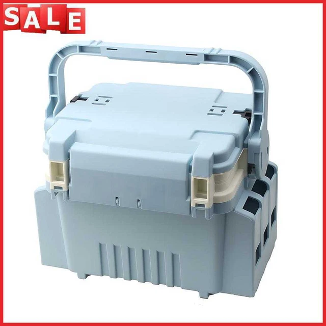 Caja de aparejos de pesca accesorios ligeros de gran capacidad (S azul cielo claro)