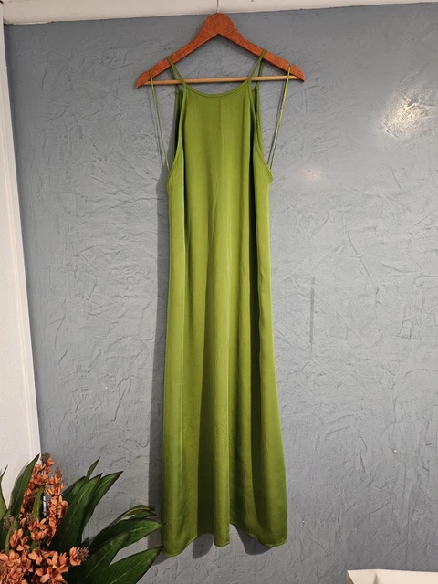 green emerald velvet dress Max Mara Long Dolmen Dress