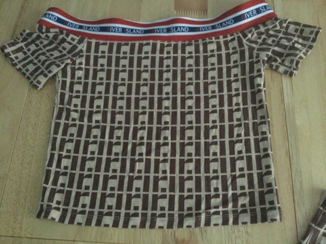 Girls River Island age 9-10 years leggings crop top set co ord  logo waistband 4