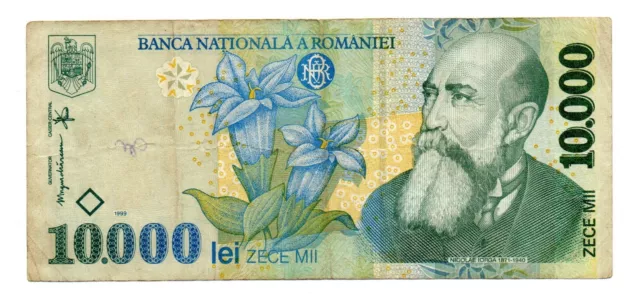 Romania 10000 lei 1999  vf  | 283