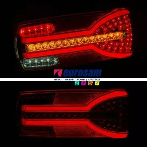 Par Luces Traseras LED 12V 24V Dx SX Intermitente Dinámica Autocarro Camioneta 2