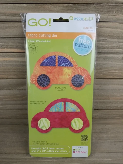 Lindo troquel de corte de tela para automóvil AccuQuilt GO 55354