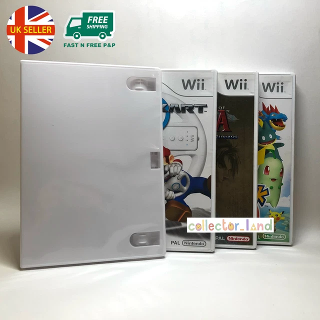 REPLACEMENT GAME CASE for Nintendo Wii U White Empty Box DVD Disk