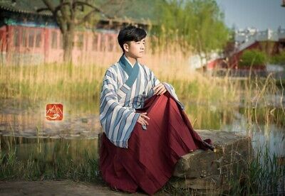 Traditional Chinese Hanfu Ruqun Striped Outfit
