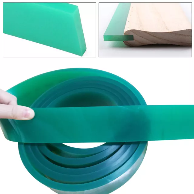 Green FT 72" Silk Screen Printing Squeegee Blade Polyurethane Rubber 80 DURO