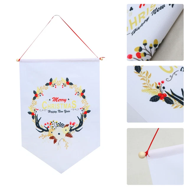 Bandera de Navidad bandera triangular bandera exterior bandera nórdica