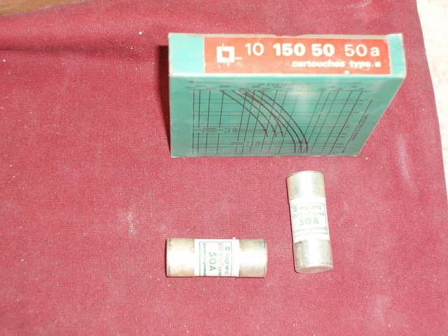 Boîte De 10 Fusibles Legrand 16A - 22,2 X 58 Mm - 500V - Référence 10 150 20 20a - Neuve