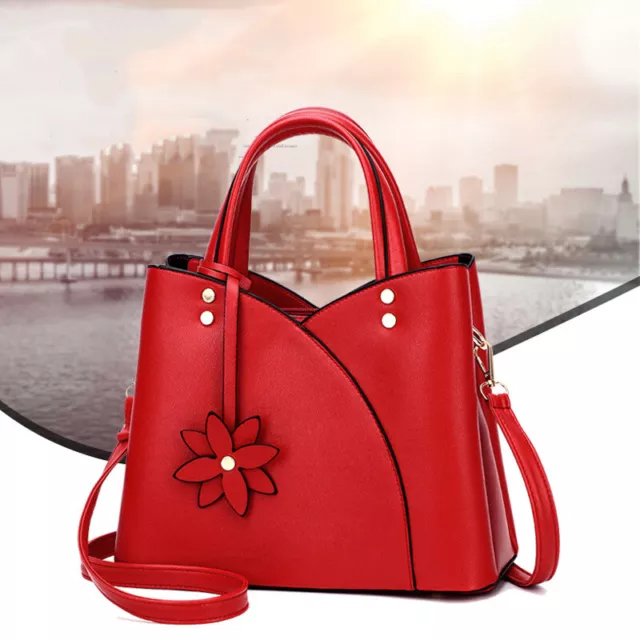 Women PU Leather Handbag Shoulder Purse Messenger Satchel Crossbody Tote Bag