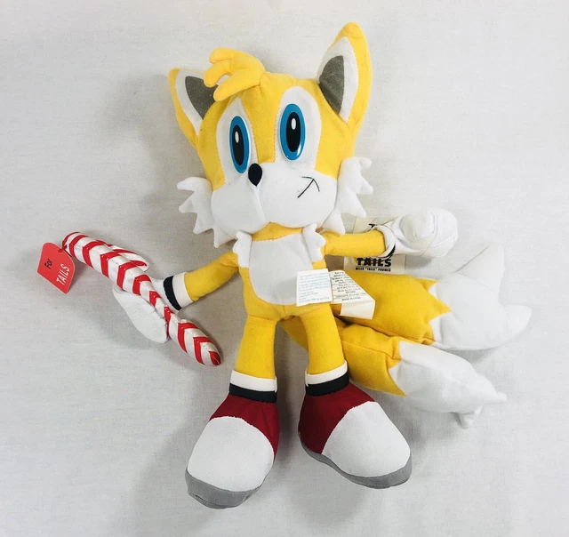 TOY NETWORK SONIC Floppy Tails Christmas Candy Cane 14” Plush New w