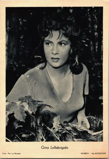 Gina Lollobrigida Italian Actress Vintage Postcard BP14