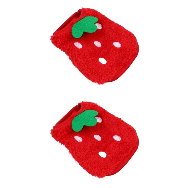 2 piezas Invierno Vellocino Conejito Conejito Ropa Hermoso Pequeño Chaleco