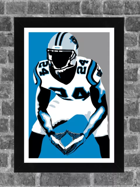 Carolina Panthers Josh Norman Portrait Sports Print Art 11x17