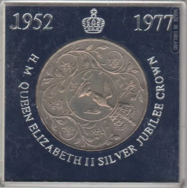Moneta Commemorativa del Giubileo Argento  Regina Elisabetta II 1952 - 1977 FDC