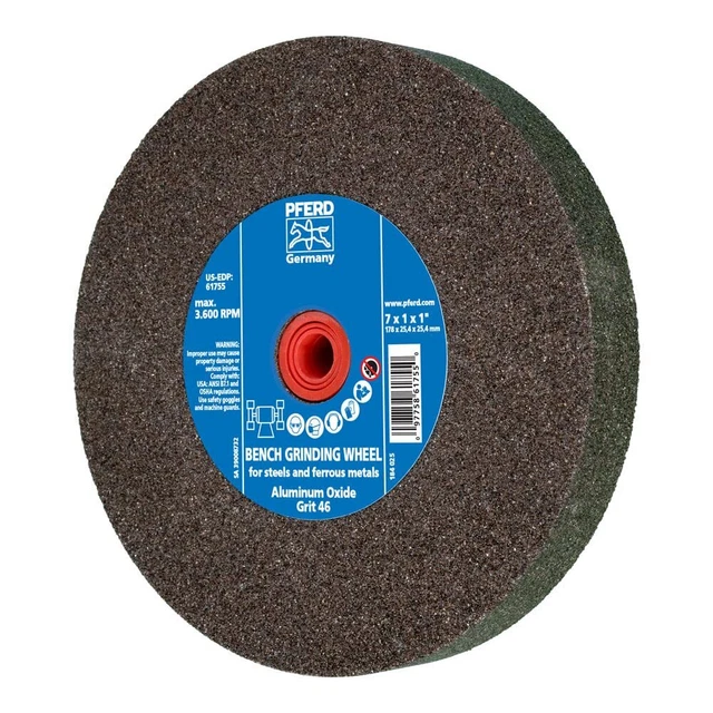 Bench Grinding Wheel Universal Type | 7x1x1 inch, vitrified Bond, Regular Alumi