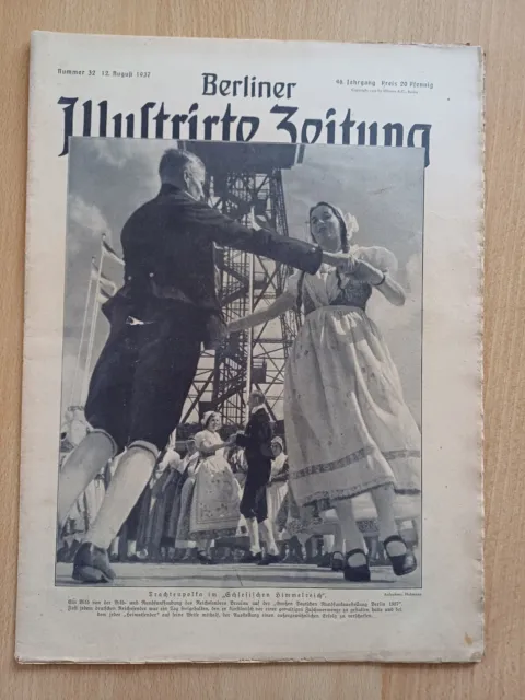 Berliner Illustrirte Zeitung, vom 12. 08. 1937, Original, 46 Jahrgang, Nr. 32