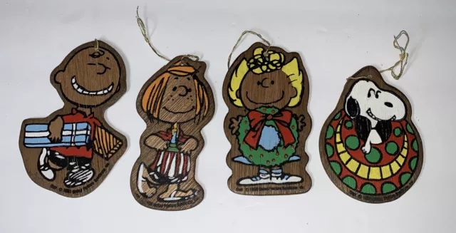 Vintage Peanuts Snoopy Lucy Charlie Brown marching band ornaments