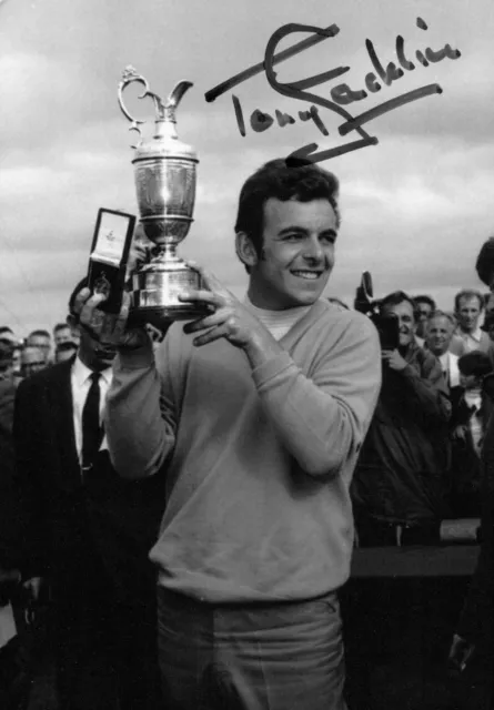 Tony Jacklin Hand Signed 6x4 Photo Golf Open Champion Ryder Cup Autograph + COA