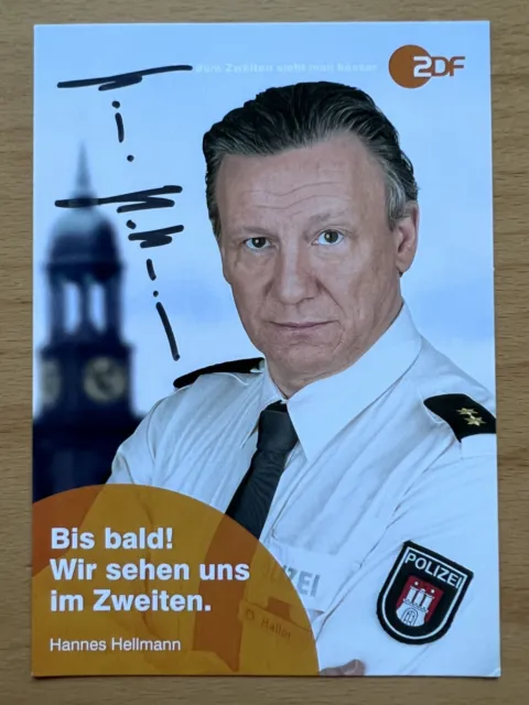 Hannes Hellmann AK ZDF Notruf Hafenkante Autogrammkarte original signiert
