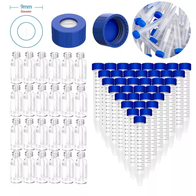 2ml Autosampler Vial,9-425HPLC Vial Writing Area&Graduation,15mLCentrifuge Tubes