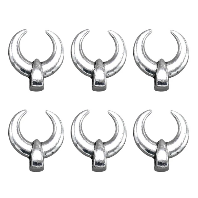 100 stücke Legierung Ox Hörner Anhänger Charme DIY Schmuckherstellung Zubehör fü