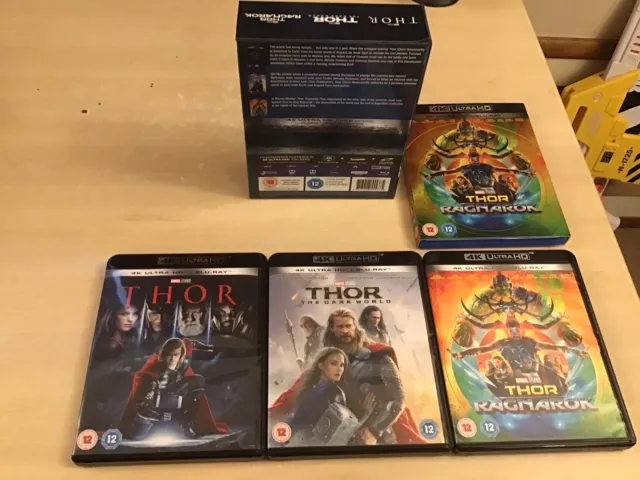 Thor 4K Ultra HD Blu Ray Trilogy Box Set [Read Description]