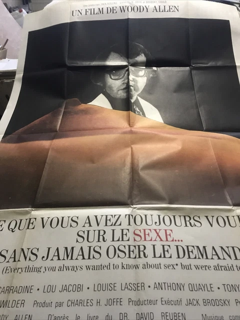 AFFICHE CINEMA TOUT CE QUE VOUS AVEZ TOUJOURS VOULU SAVOIR 160x120 EUR ...