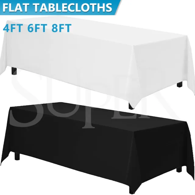 Rectangle Tablecloth Polyester Table Cloth Cover Decorative Dining Parties Event