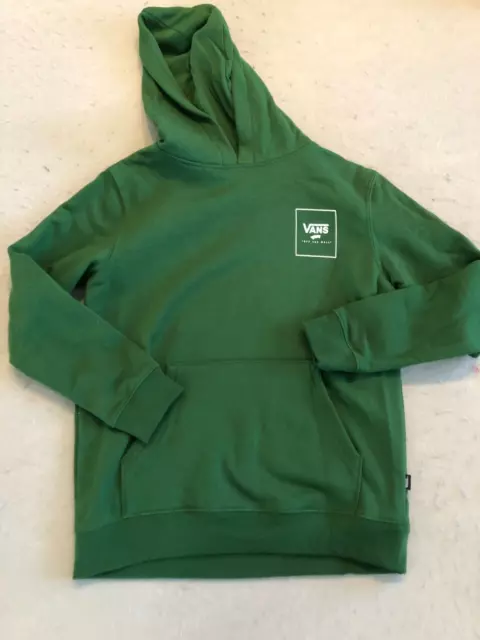 Vans Sweatshirt Boy's Medium (10-12) New Print Box Eden Green Nature Hoodie