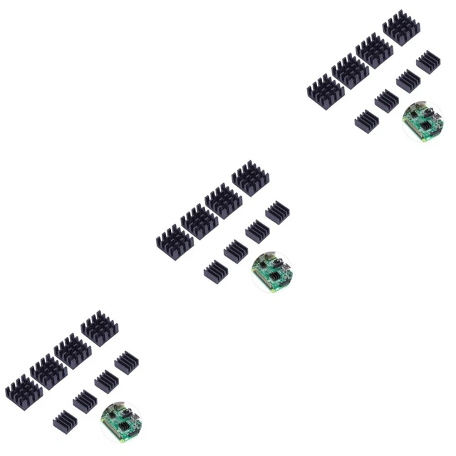 24 PCS Practical Aluminum Adhesive Heatsink Cooler Compatible for