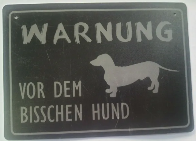 Escudo para perro señal de advertencia puerta de patio puerta principal perro cartel salchicha estrecho bulldog Chihuahua 2